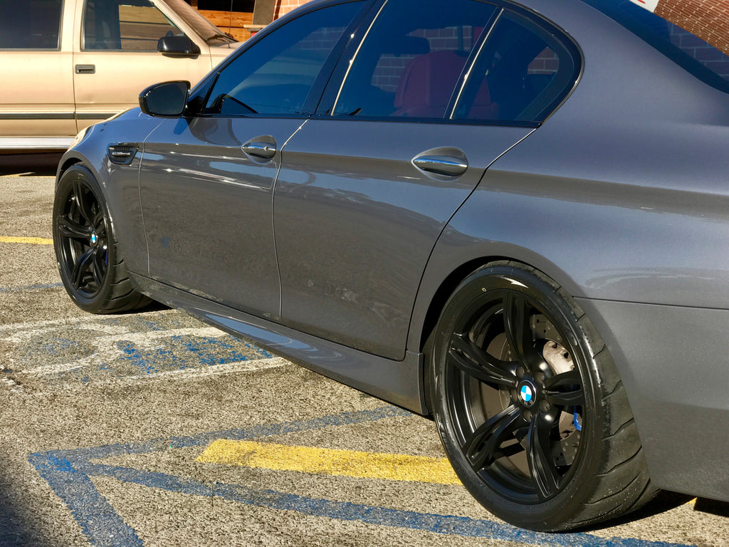 Toyo Proxes R888R fitted to a grey BMW M5 F10 on black wheels