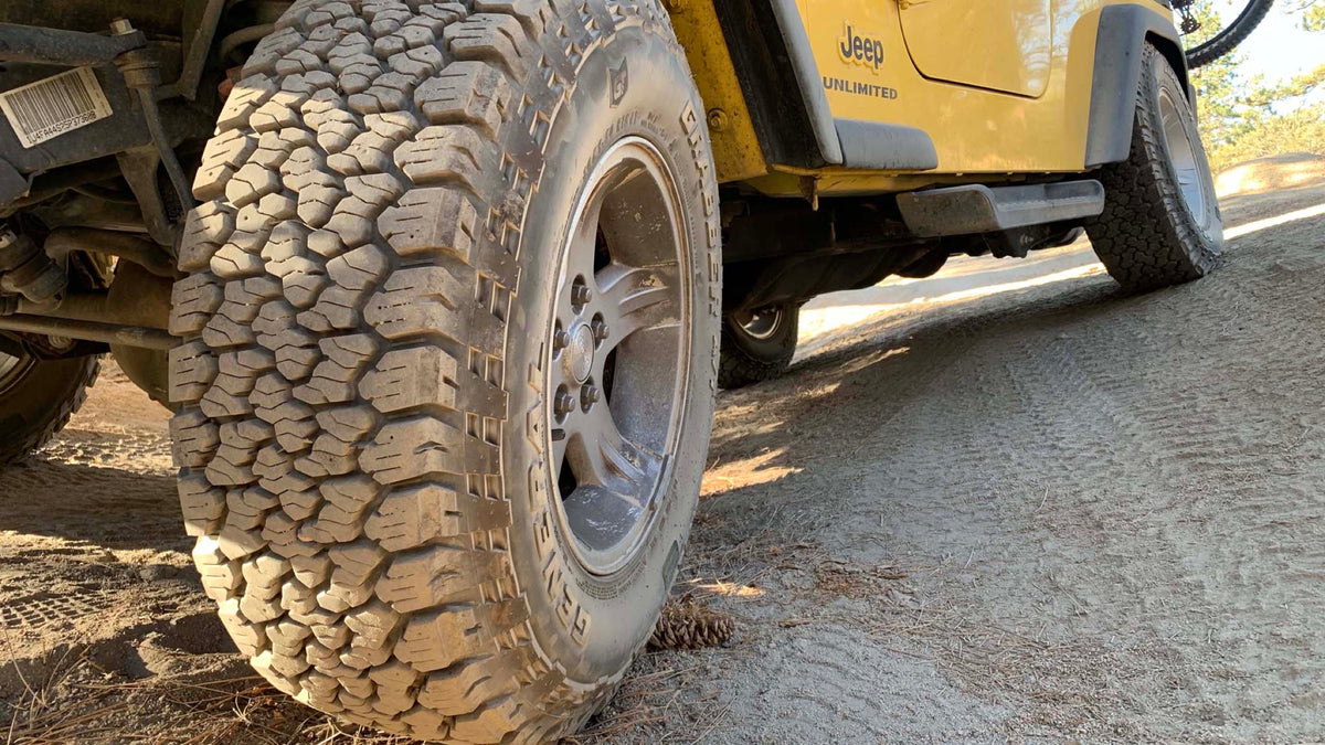 General Grabber A/T X — hero jeep trail