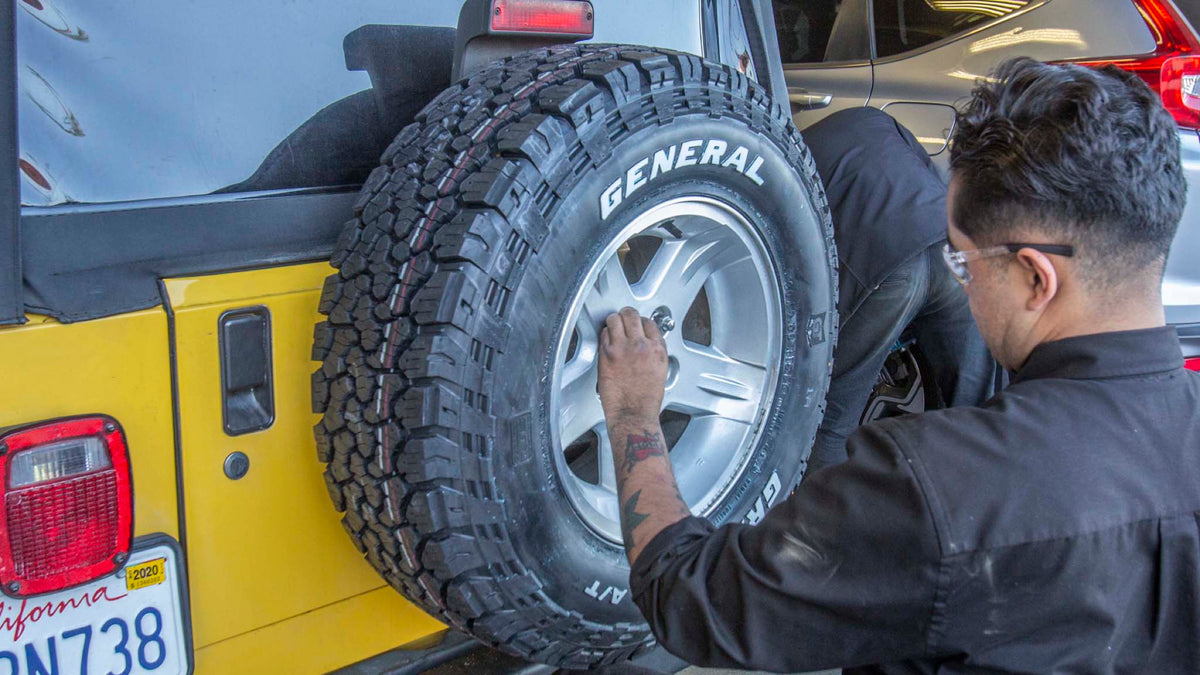 General Grabber A/T X — hero spare mount