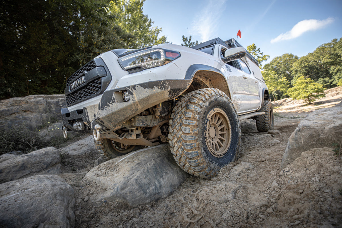 Falken Wildpeak M/T — hero tacoma rocks
