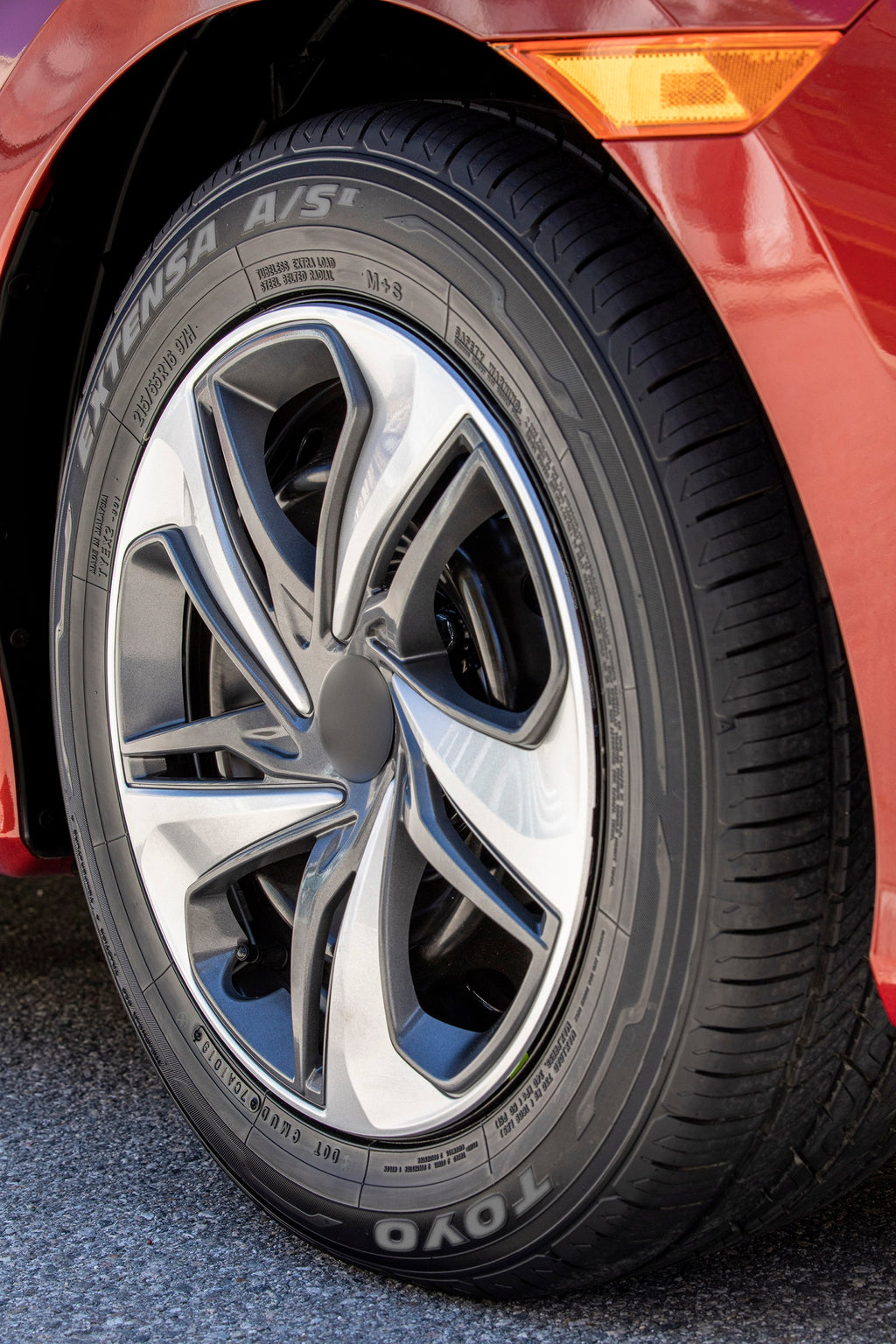 Toyo Extensa A/S II — hero wheel closeup