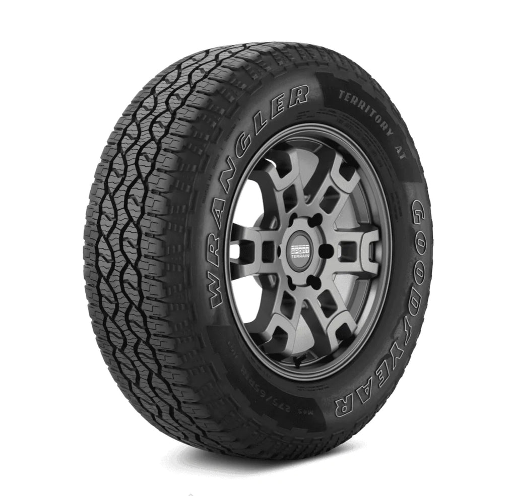 Goodyear Wrangler Territory A/T — studio angle