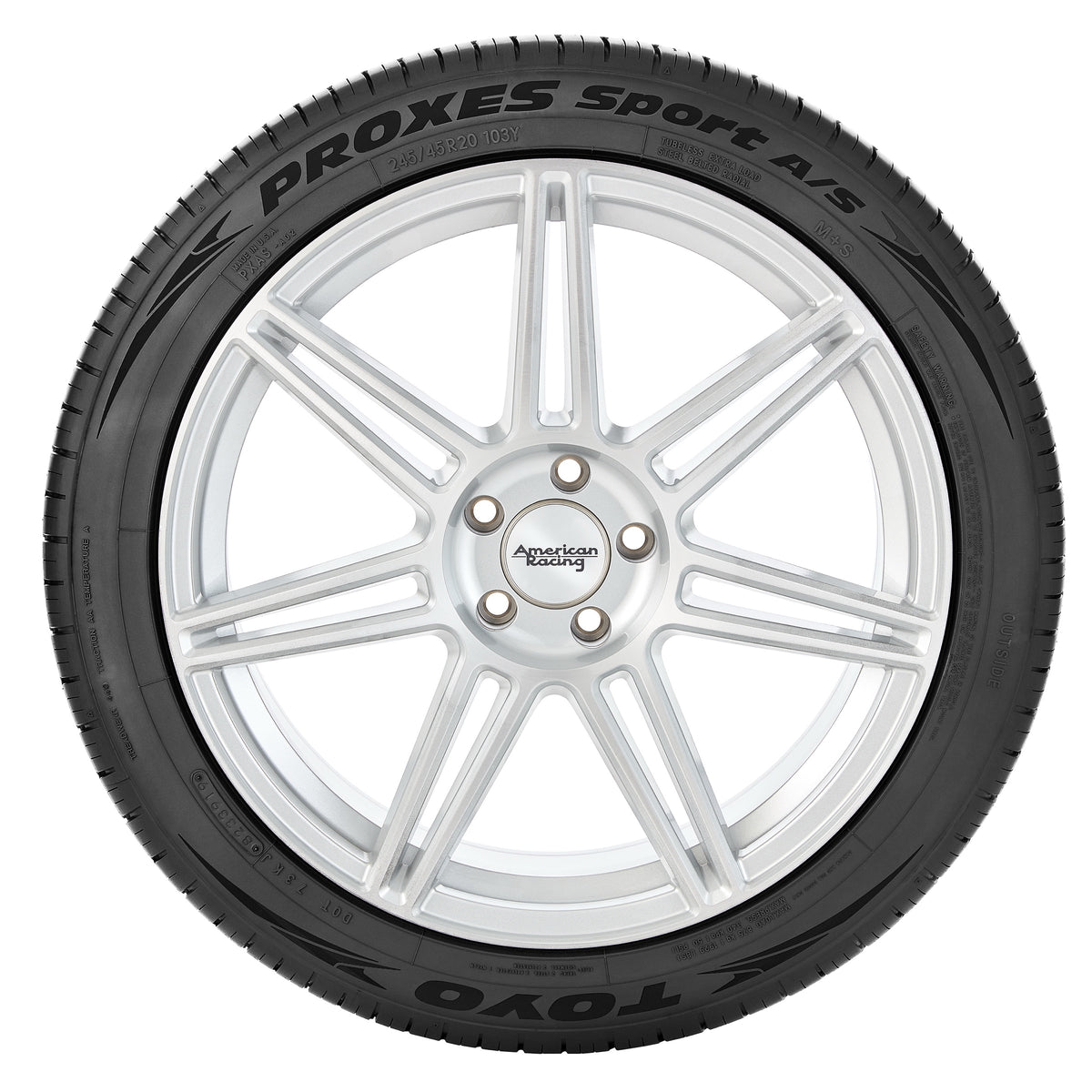 Toyo Proxes Sport A/S — technical sidewall