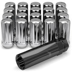 1/2 6 Spline Chrome 1.38" Tall