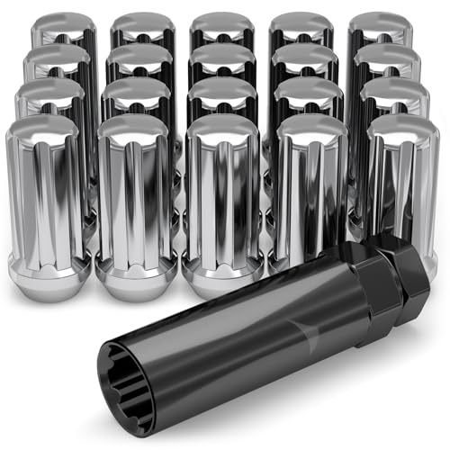 1/2 6 Spline Chrome 1.38" Tall