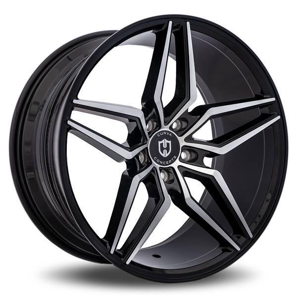 5X114.3+40 CB73.1 BLACK/MF **STAGGERED ONLY***
