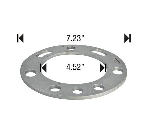SPACER 5X150 7X150MM 1/4" thick