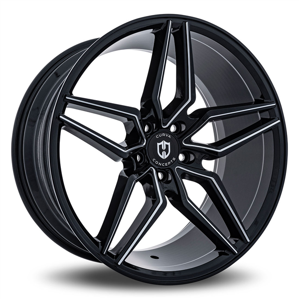 5X114.3+40 CB73.1 BLACK MILLED WINDOWS ***STAGGERED ONLY***