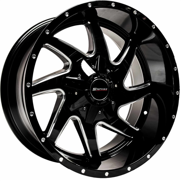 5X127+5X139.7 -24 CB 110 BLACK MILLED ***NW***