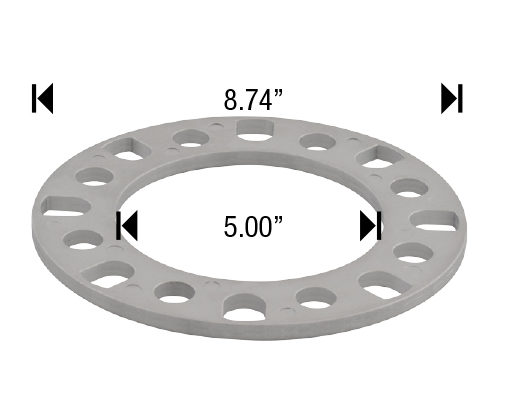 SPACER 8X165.1 8X170 8X180, 1/2" THICK