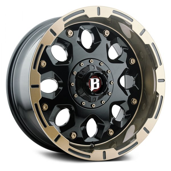 5x114.3+5x127 +00 CB 106.1 FBFBZ FLAT BLACK W/ FLAT BRONZE LIP ***NW***