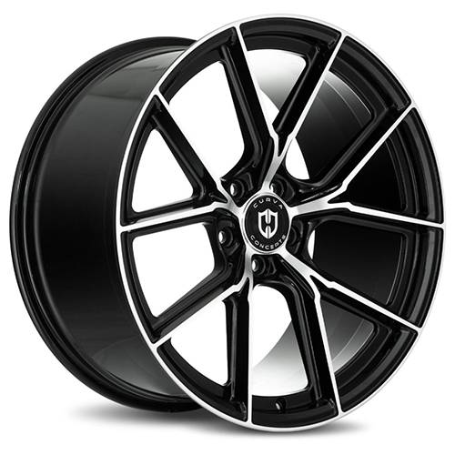 5X114.3+40 CB73.1 BLACK MACHINED FACE ***FLOW FORGED***STAGGERED ONLY***