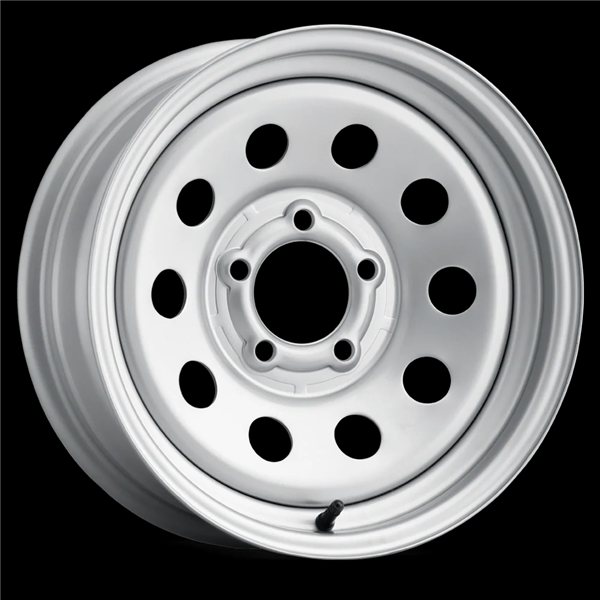 16X6 8X6.5(8X165.1)  4400 LB CAP LR SILVER TRAILER WHEEL