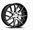 Impact IMPACT603 Gloss Black Machine Face