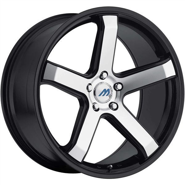 MACH EURO CONCAVE ME.5 19x9.5 5X100 ET+35 CB72.56 GLOSSY BLACK / MACHINE FACE