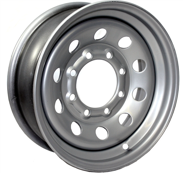 16X6 8X6.5(8X165.1)  4080 LB CAP LR SILVER TRAILER WHEEL ---> CALL FOR QTY DISCOUNT --->