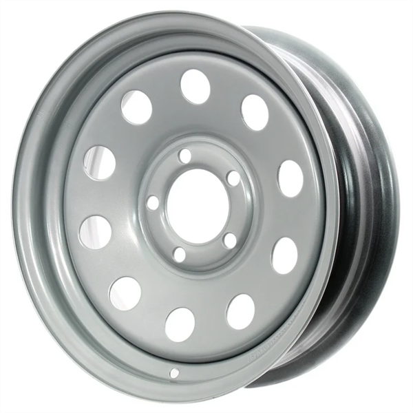 15X6 5X4.5(5X114.3)  SILVER MOD TRAILER WHEEL
