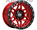 Extreme Mudder XM700 Candy Red Face Black