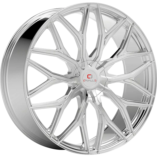 CAVALLO CLV-37 22X8.5 5X112 5X114.3 +38 CB 74.1 NANO CHROME