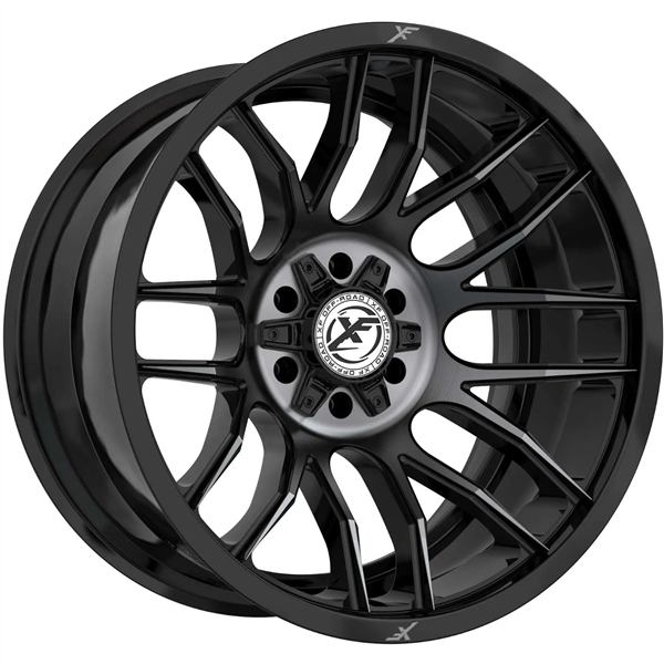 XF OFF-ROAD XF-232 20X10 5X127 5X139.7 -24 CB 78.1 GLOSS BLACK+MACHINED+TITANIUM DOUBLE DARK TINT+MI