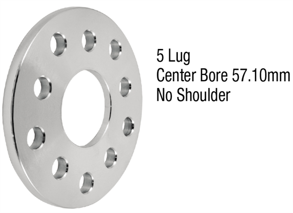 5X100 5X112 SPACER CBORE 57.10  10MM THICK NO SHOULDER