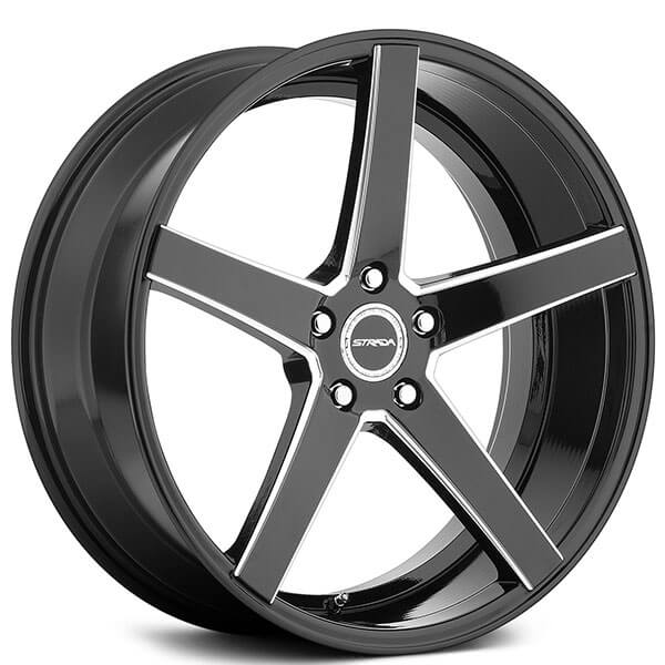 5X115 ET 15MM 72.6CB GLOSS BLACK MILLED ***NW***