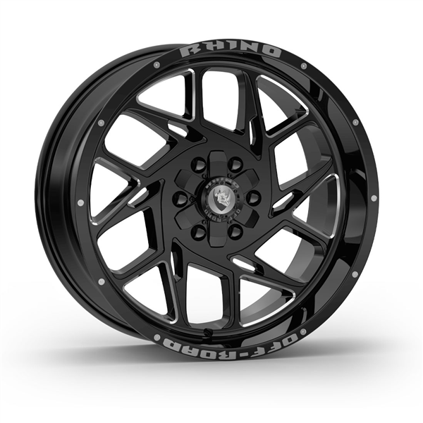 5X127+5X139.7 -12 CB 87.1 GLOSS BLACK MILLING CLEAR COAT