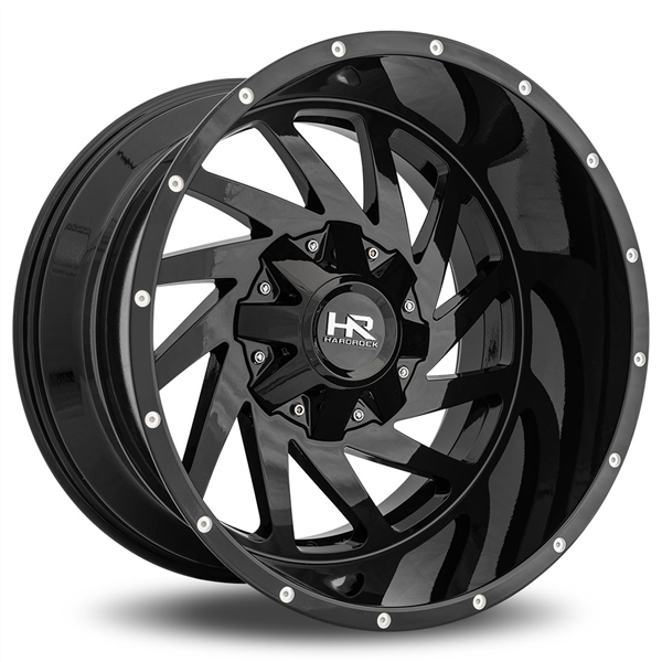 HARDROCK H704 20X9 6X135+6X139.7 ET0 CB108 GLOSS BLACK