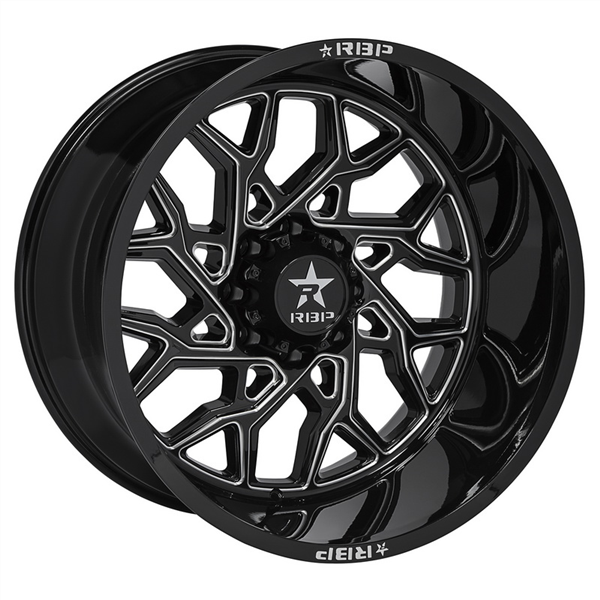 80R SCORPION 6X139.7 ET-80 CB 78MM GLOSS BLACK w/MACHINED GROOVES ***NW***