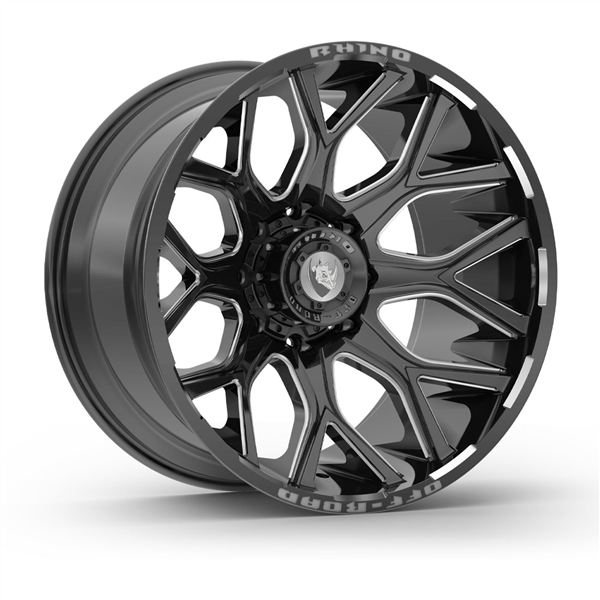5X127+5X139.7 -12 CB 87.1 GLOSS BLACK MILLING WINDOW CLEAR COAT