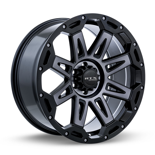 GOBI 20X9 6X139.7 00 C78.1 SATIN BLACK - SATIN GREY SPOKES