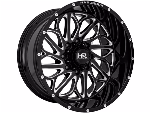 HARDROCK H508 5X127 ET-19 CB78.1 GLOSS BLACK MILLED