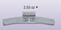 2.5 OZ MC CLIP ON ALUMINUM ALLOY 25/BOX