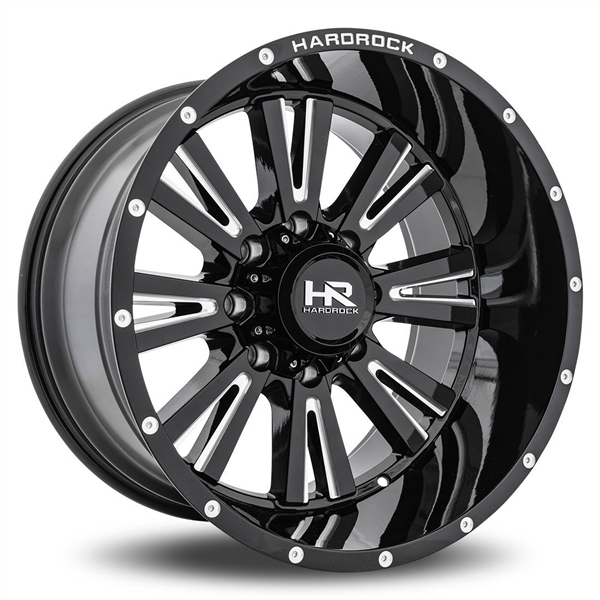 HARDROCK H503 20X9 5X127 ET0 CB78.1 GLOSS BLACK MILLED
