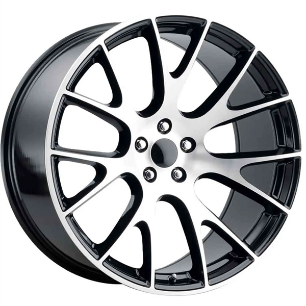 REPLICA TECH RT-10 24X10 5X115 ET+18 CB 71.60 GLOSSY BLACK/ MACHINED FACE