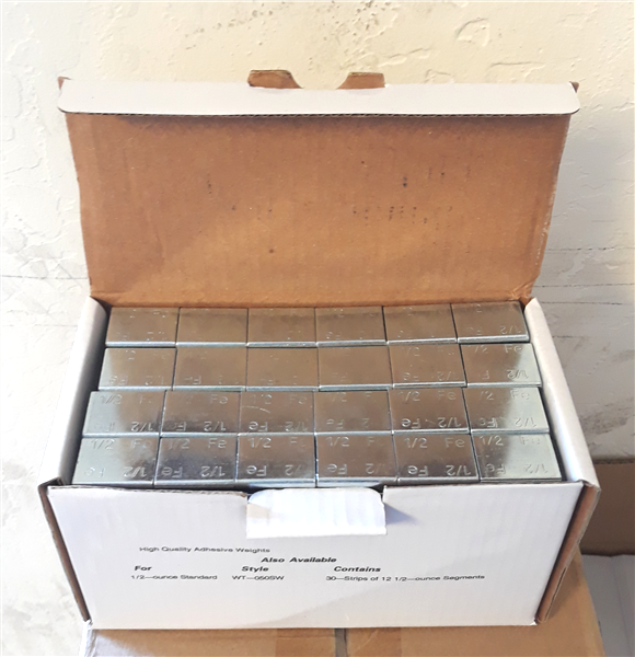 1/2 OZ, 60-3 OZ STEEL, stick on wheel weights