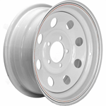 Mod 2745512-W White Trailer Wheel