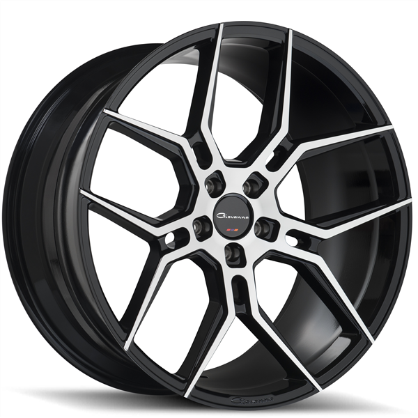 5X114.3+35 CB-73.1 GLOSS BLK W/MACHINED FACE ***NW***