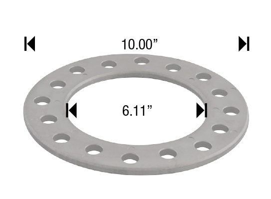 SPACER 8X200 8X210,, 1/2" THICK
