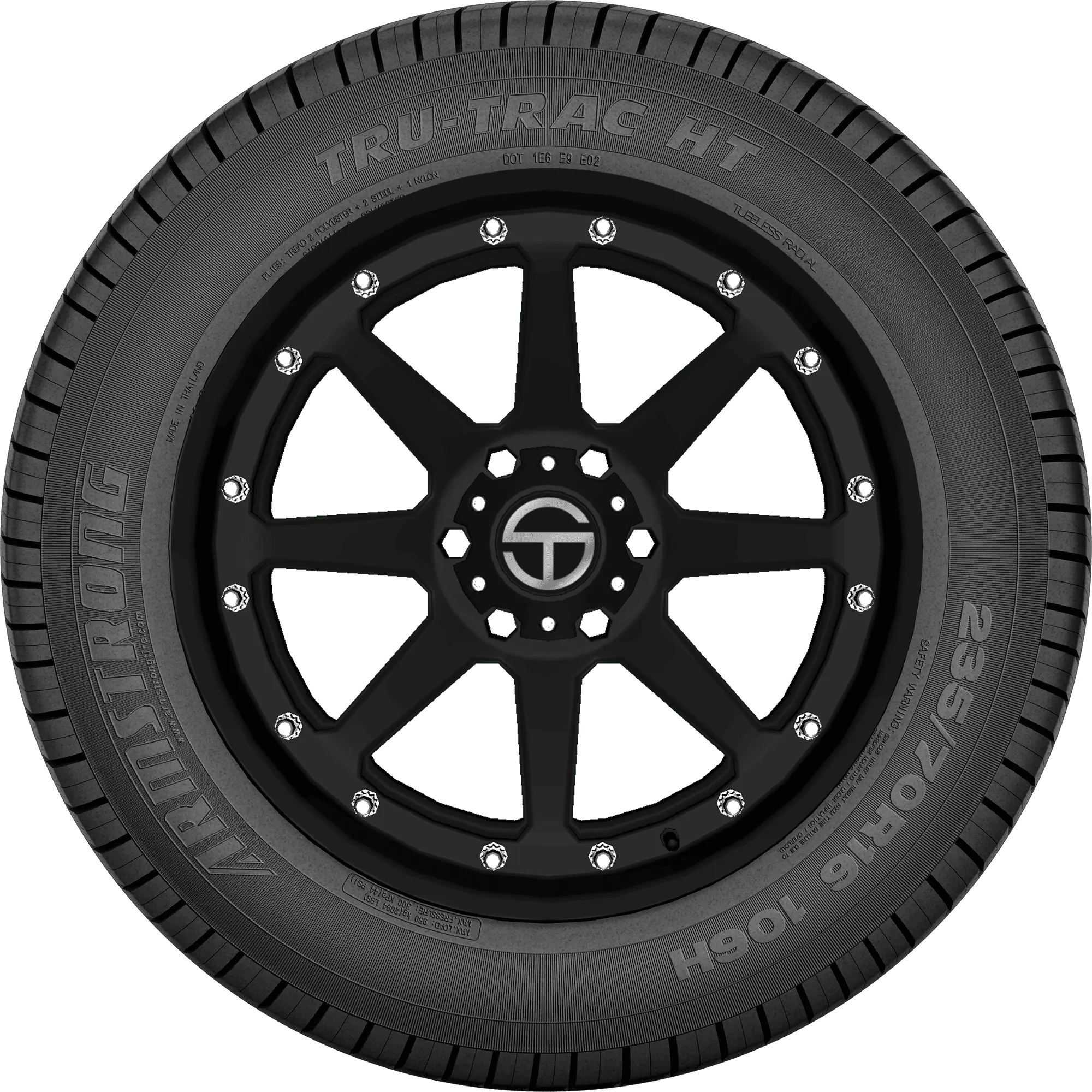 205-75R-14C Armstrong Tru-Trac Van 109/107S 8Ply Tl *65K + 6 Years Roadhazard Warranty M+S***