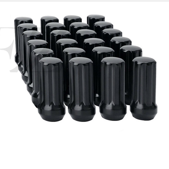 12X1.5 6 Spline Black 1.38"Tall
