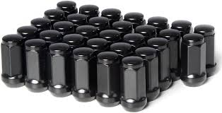 12X1.5 Long Closed End Lug Nuts Black
