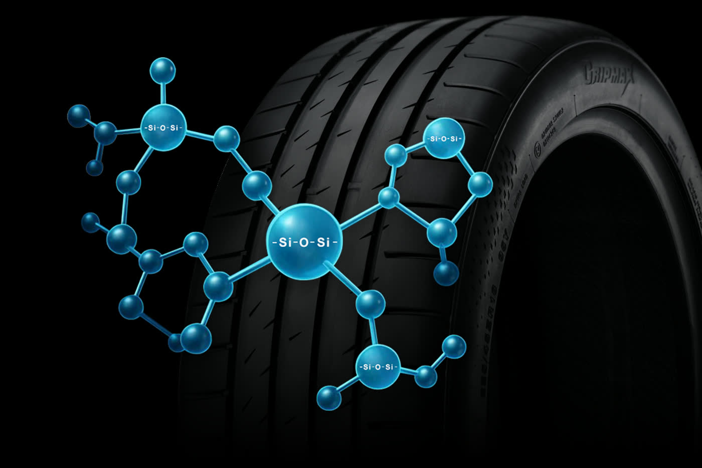 Gripmax SureGrip Pro Sport silica tread compound illustration
