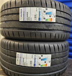 Pair of Michelin Pilot Sport 4S tires with product labels