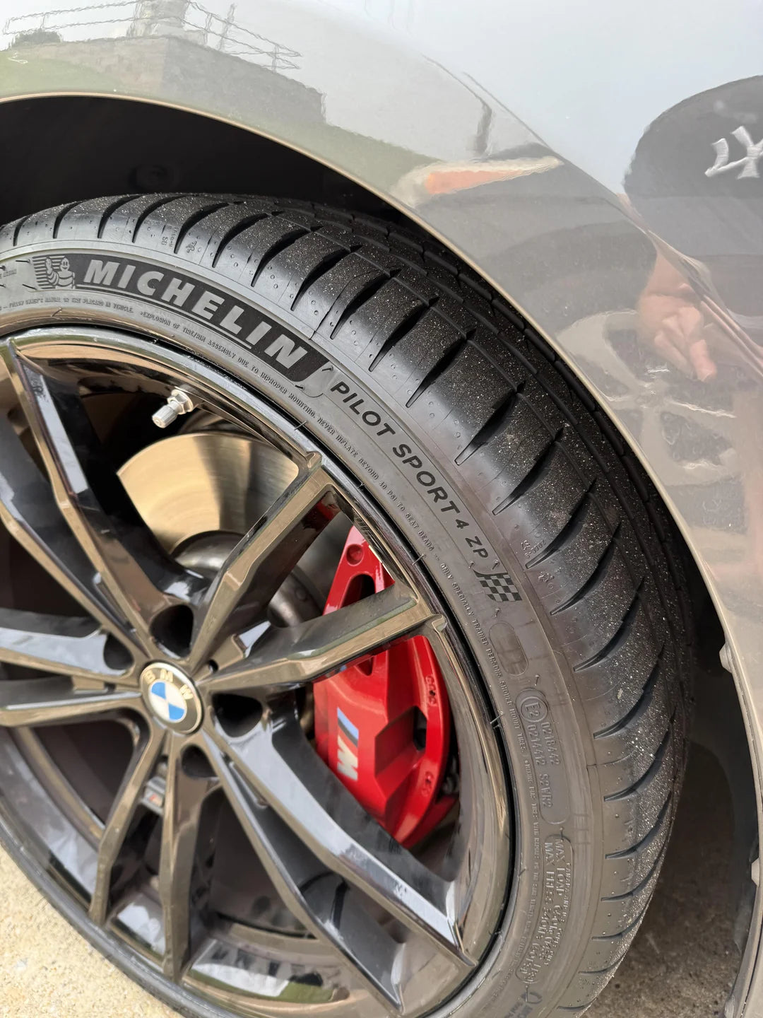 Michelin Pilot Sport tire sidewall and tread detail