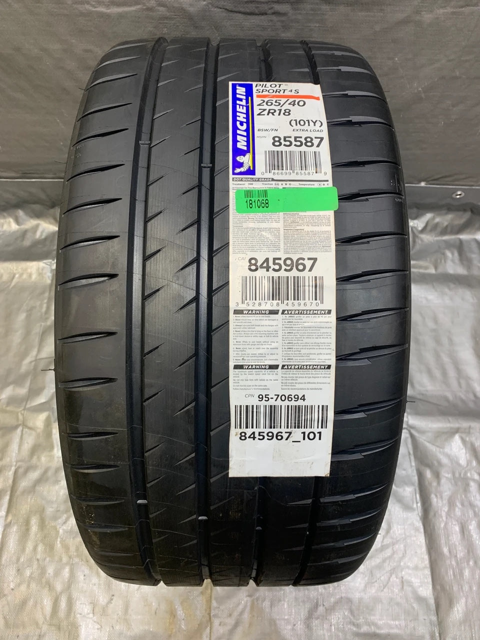 MICHELIN Pilot Sport 4 S 265/40ZR18 101Y in stock at Thermite Tactical